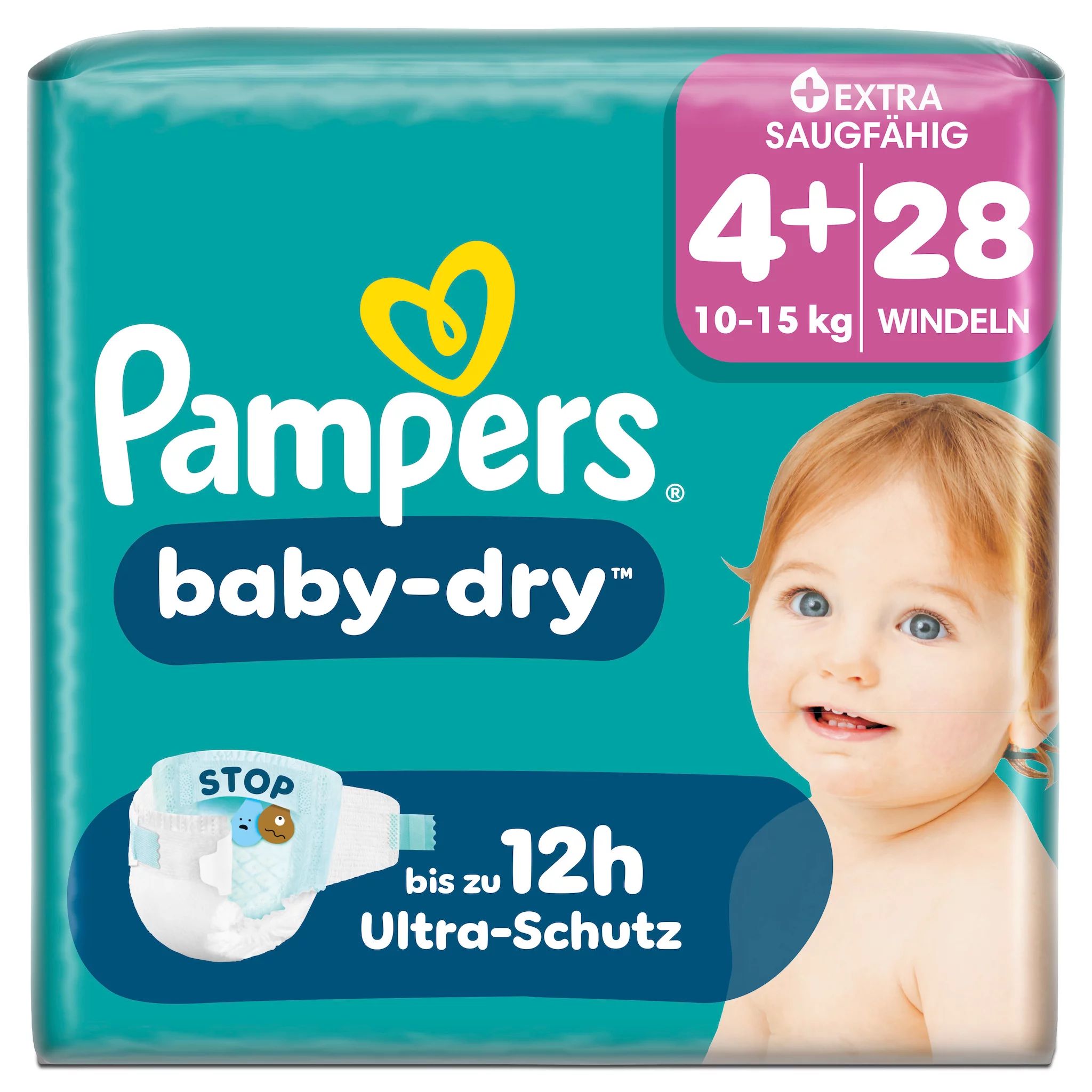 Pampers Baby Dry Gr.4+ Maxi Plus 10-15kg 