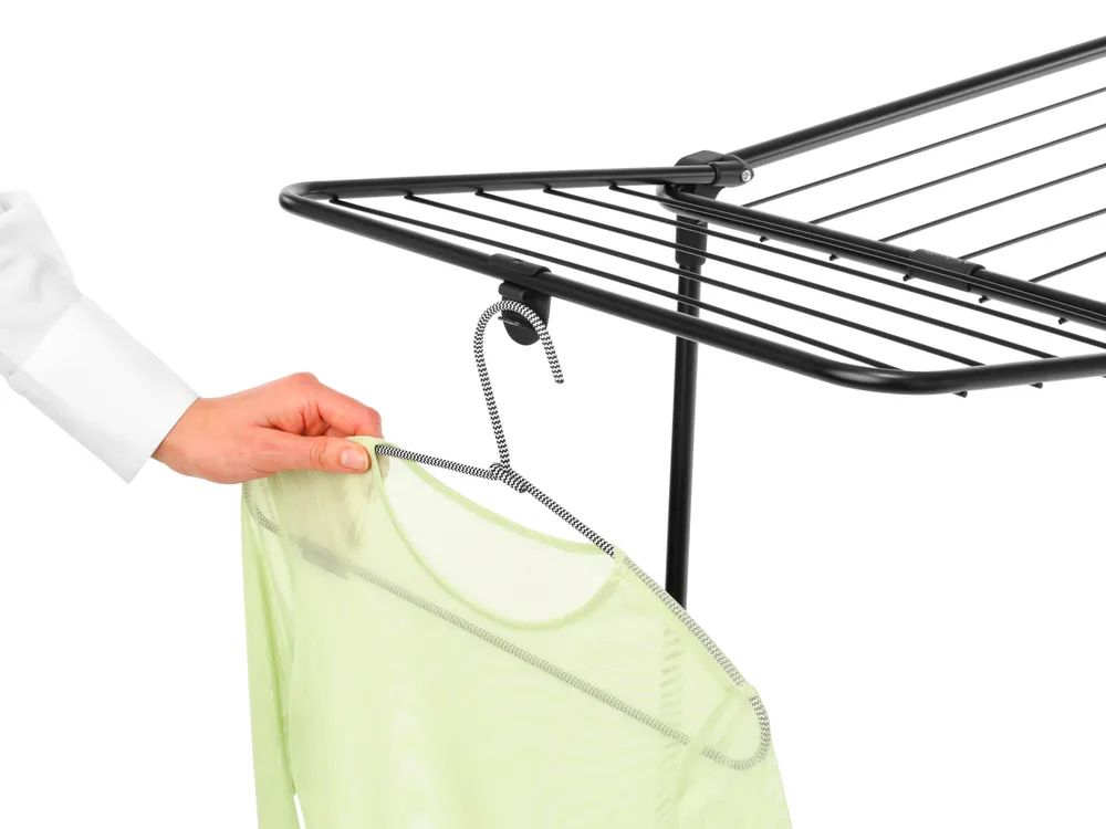 Brabantia HangOn Wäsche- und Kleiderständer, 18 m - Matt Black