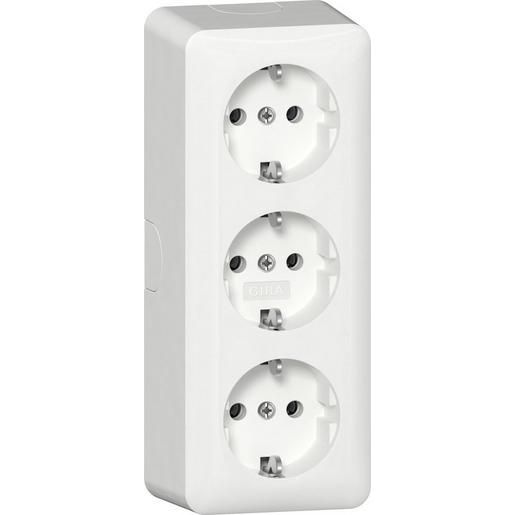 Gira 3F-SCHUKO-STECKD.+MONTAGEPL.RW / GIRA 478913 AP 478913