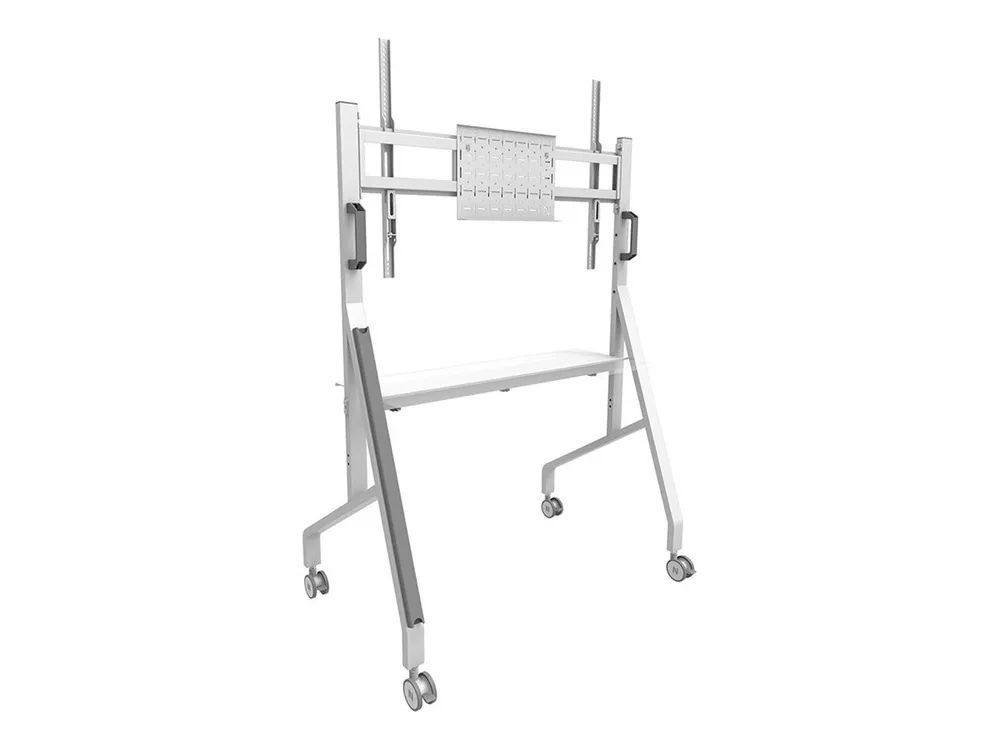 Neomounts Move Go FL50-525WH1 - Wagen - für Flachbildschirm - verriegelbar - Stahl - weiß - Bildschirmgröße: 139.7-218.4 cm (55"-86")