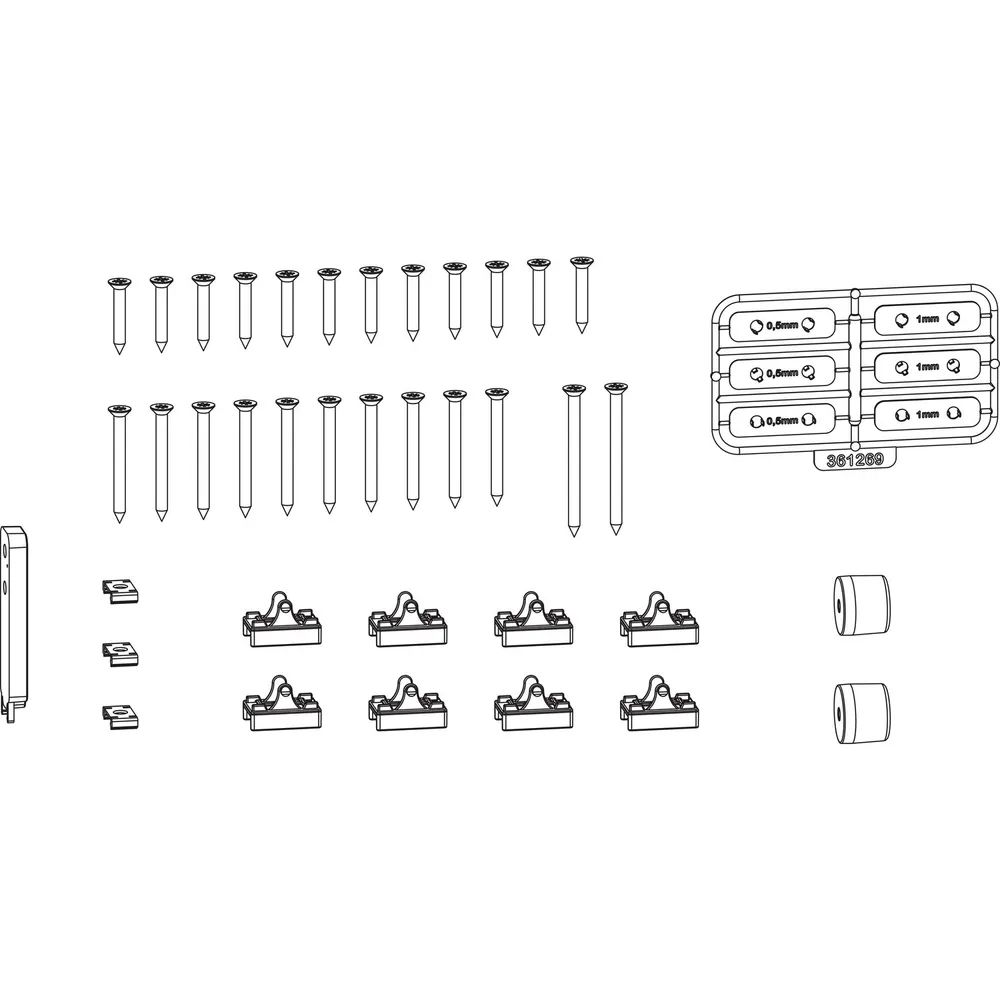 MACO HS Grundkarton Flügelteile für VEKA Motion 82 silber (106064)