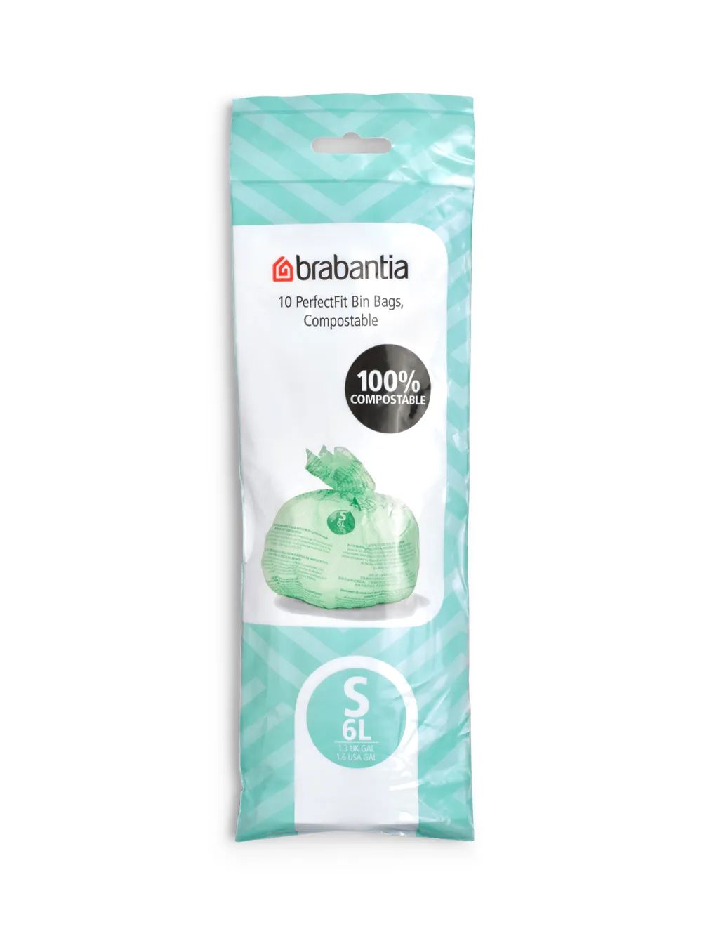 Brabantia Bio-Müllbeutel S, 6L, 10/Rolle - Green