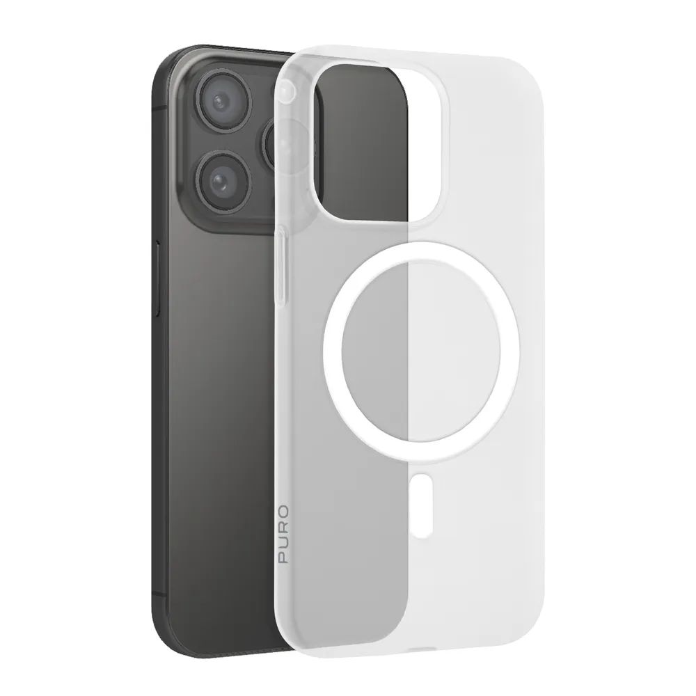 PURO AIR MAG, ultradünnes MagSafe kompatibles Cover für iPhone 15 PRO MAX, transparent