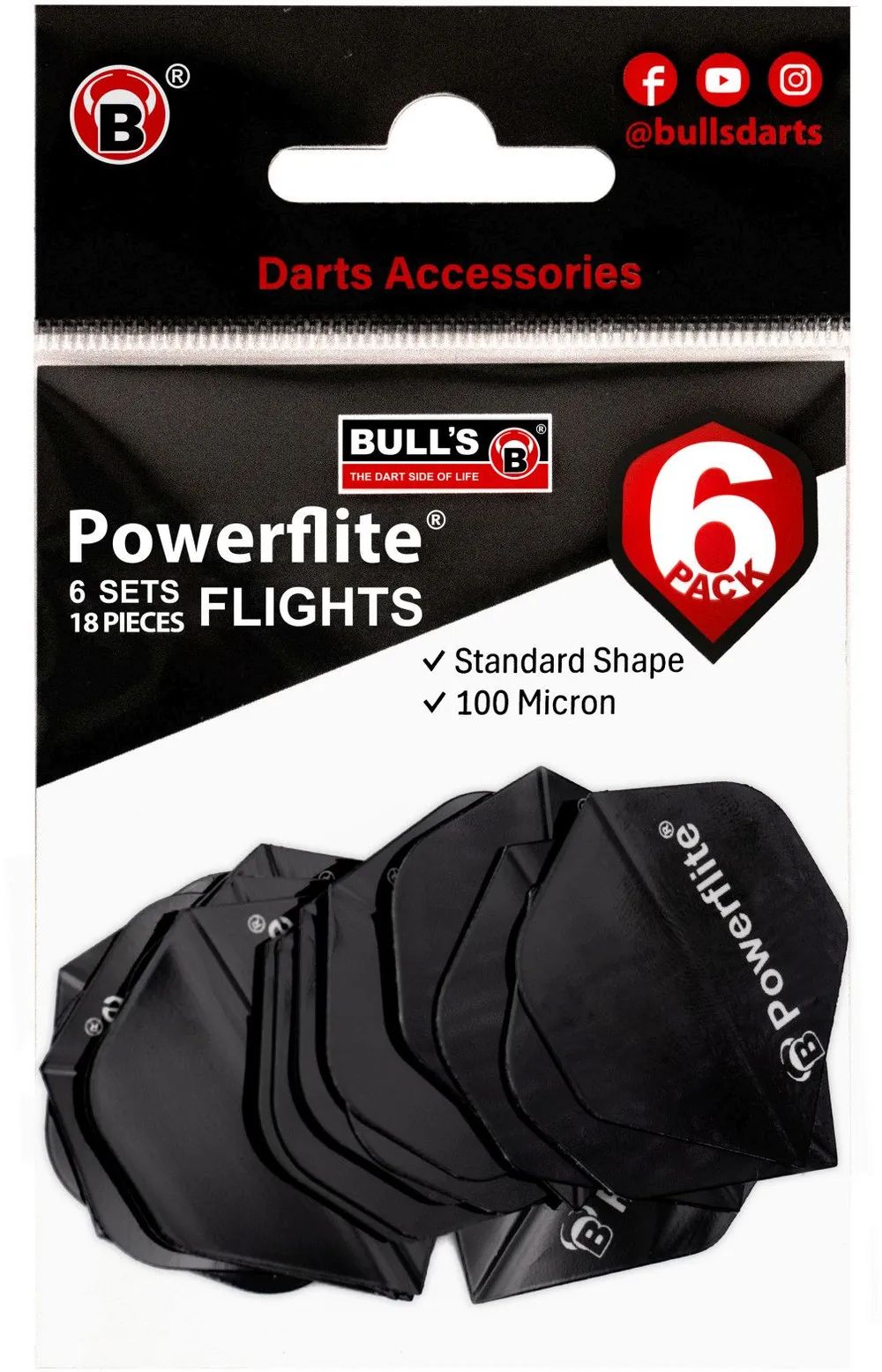 Embassy Sporthandel GmbH BULL'S 6Pack Powerflite AStd.