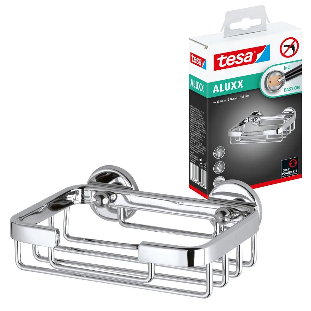 tesa® ALUXX Seifenkorb, verchromt