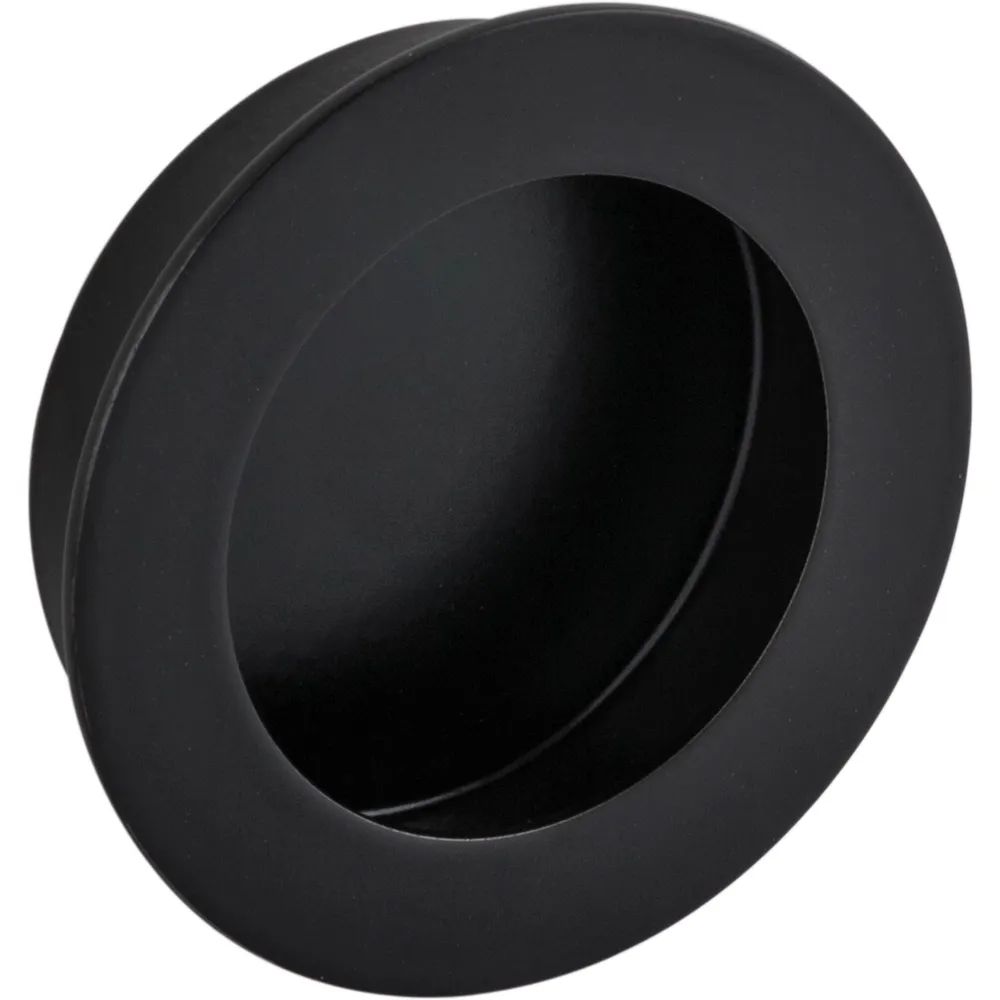 Alles im Griff Muschelgriff Forrada ø 60 mm, Einlass ø 50 mm, Edelstahl schwarz matt