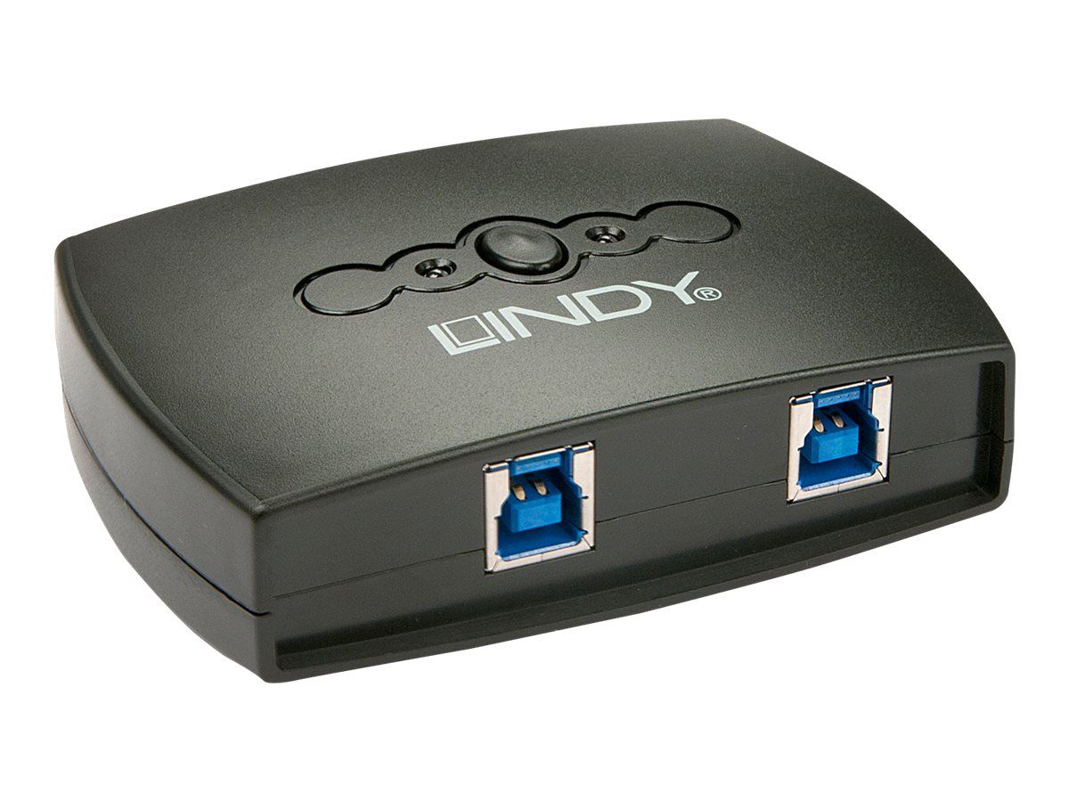 Lindy 2 Port USB 3.0 Switch - USB-Umschalter für die gemeinsame Nutzung von Peripheriegeräten