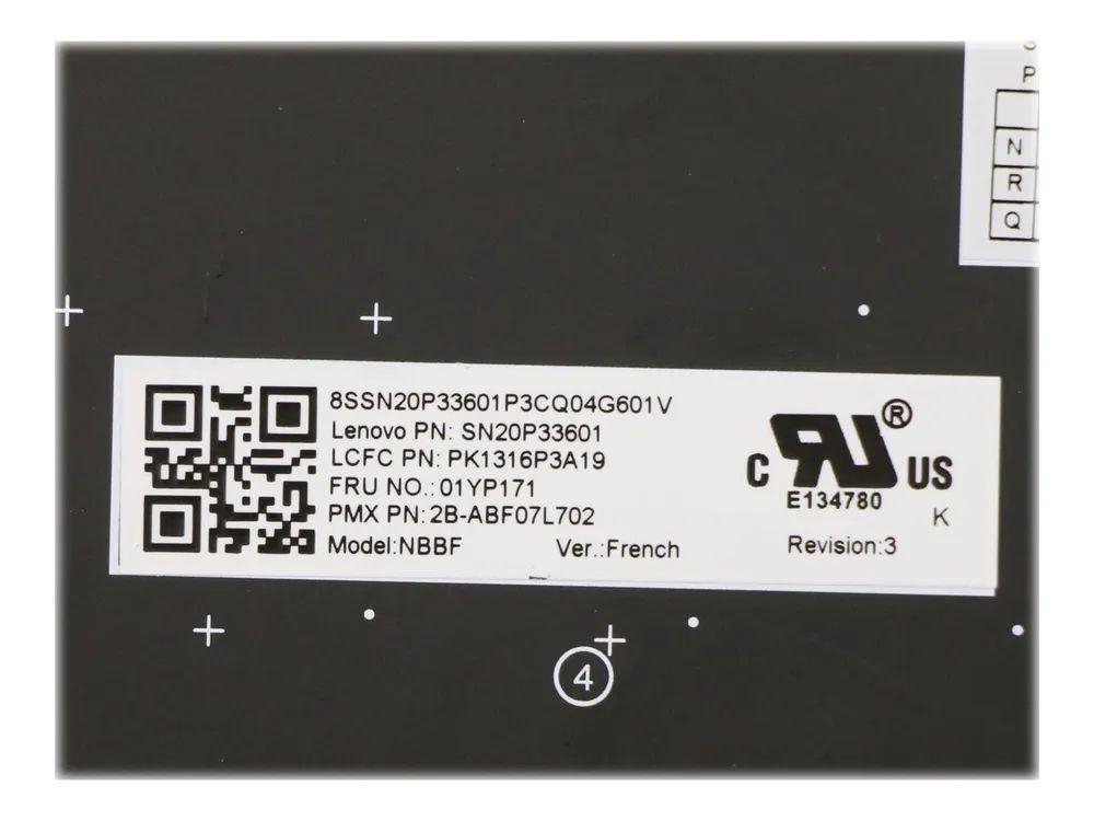 Lenovo Primax - Ersatztastatur Notebook - Französisch