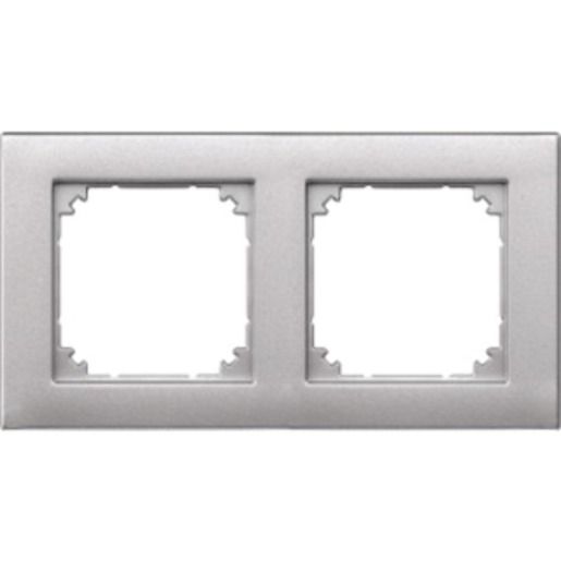 Merten RAHMEN 2-FACH M-PLAN / MERTEN 4862 60 ALU 486260