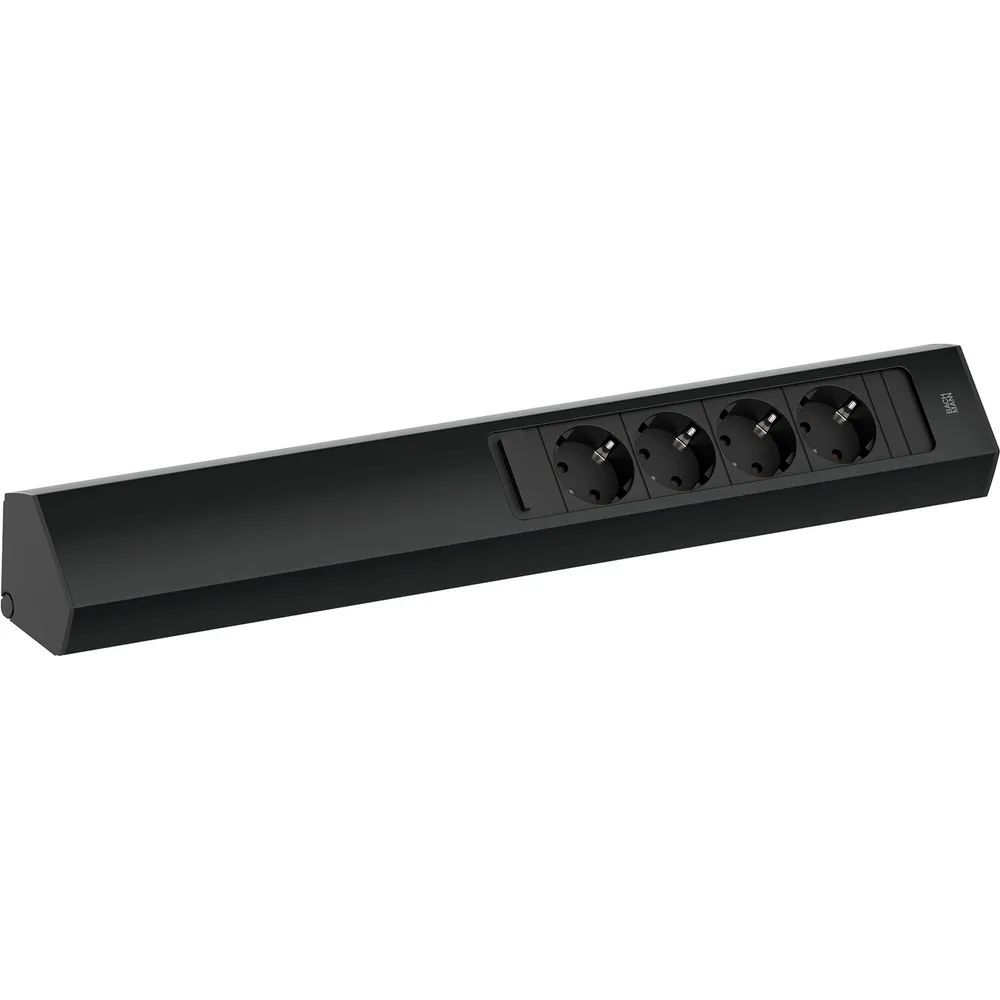 BACHMANN Steckdosenleiste Casia2 L 4 Steckdosen, Schwarz