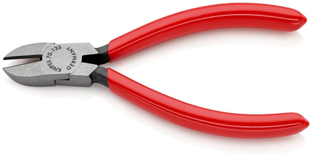 KNIPEX Seitenschneider mit Kunststoff überzogen schwarz atramentiert 125 mm