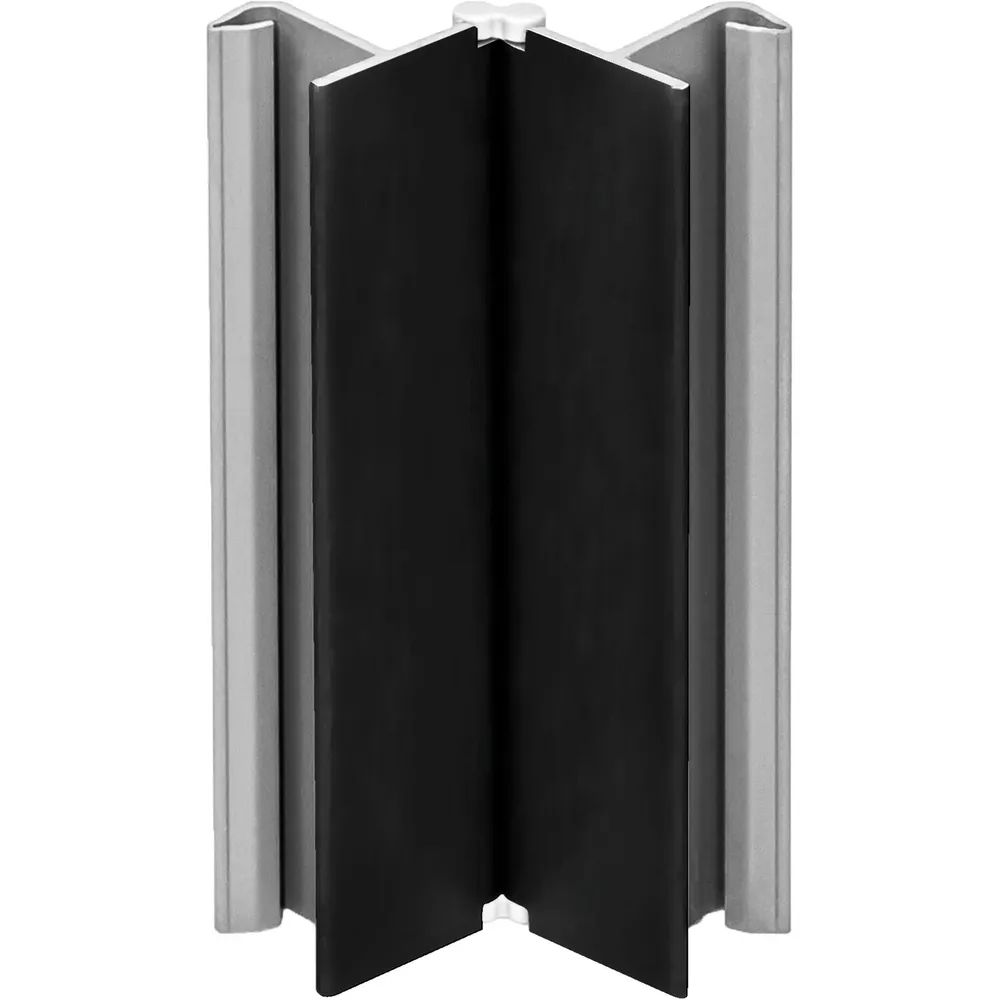 VOLPATO Sockelblenden-Ecke verstellbar 120 mm Kunststoff schwarz matt