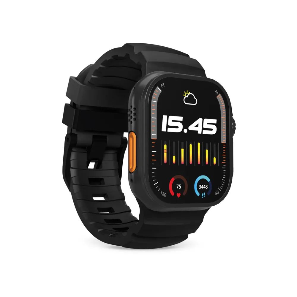 PURO ARMOR Band für Apple Watch 42 / 44 / 45 / 49mm, schwarz