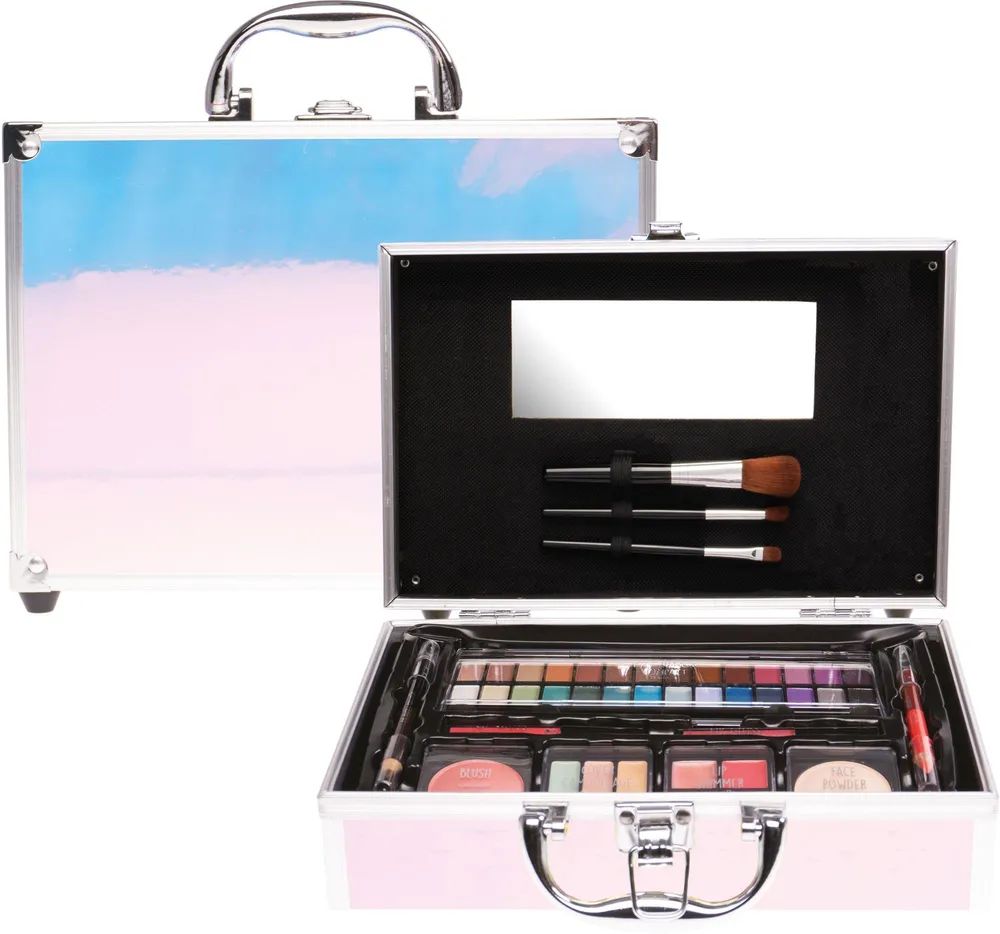 Treffina International Trading b.v. Kosmetikkoffer silber holografisch