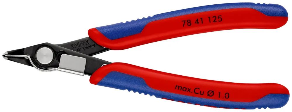KNIPEX 78 41 125 Electronic Super Knips® mit Mehrkomponenten-Hüllen brüniert 125 mm