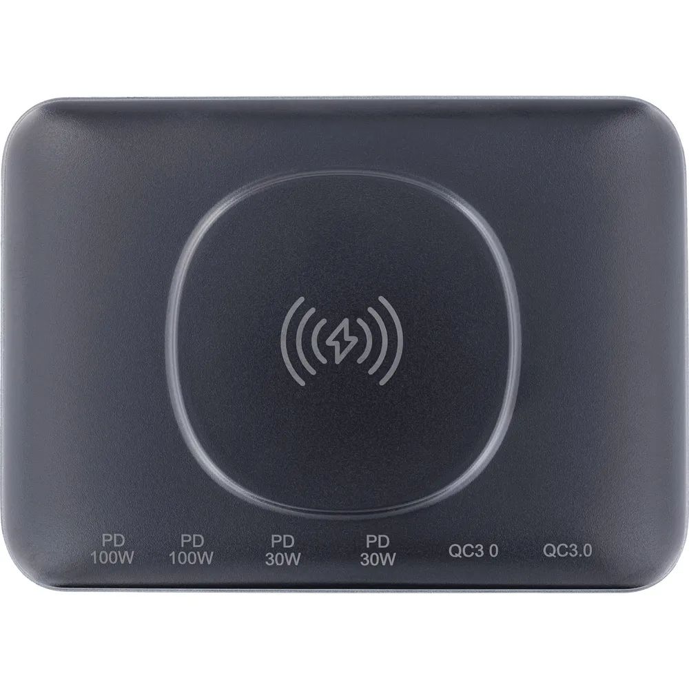 InLine Qi Powerstation Multiport Netzteil - 4x USB-C - 2x USB-A - GaN - 100W