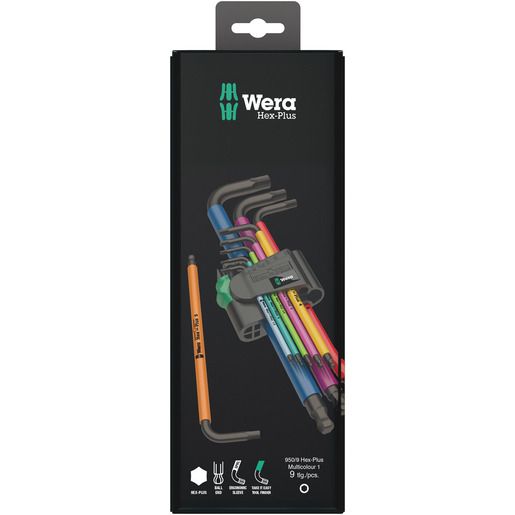 Wera 950/9 HEX-PLUS MULTICOLOUR 1SB / WERA WINKELSCHLÜSSELSATZ 05073593001
