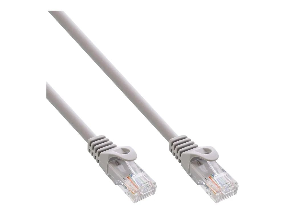 InLine Patchkabel - U/UTP - Cat.5e - grau - 10m - AWG26