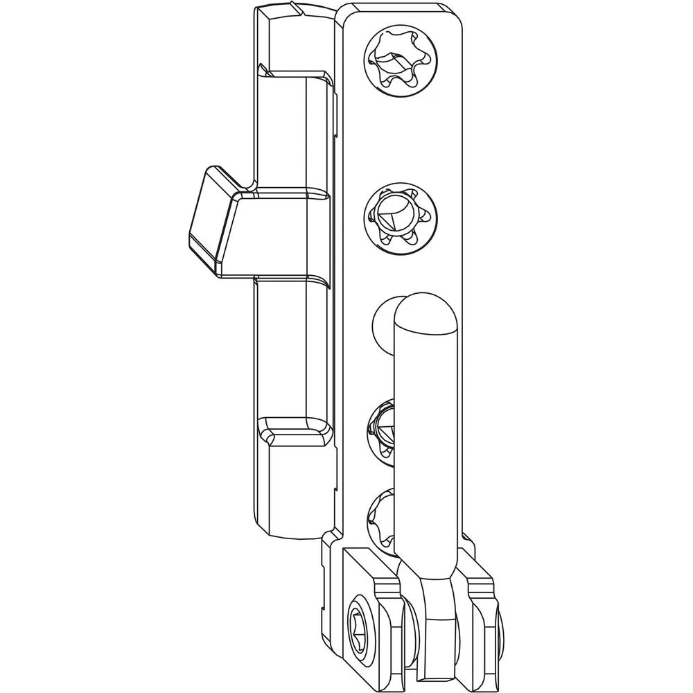 MACO Ecklager DT130 4/15 mm 130 kg silber rechts (55492)