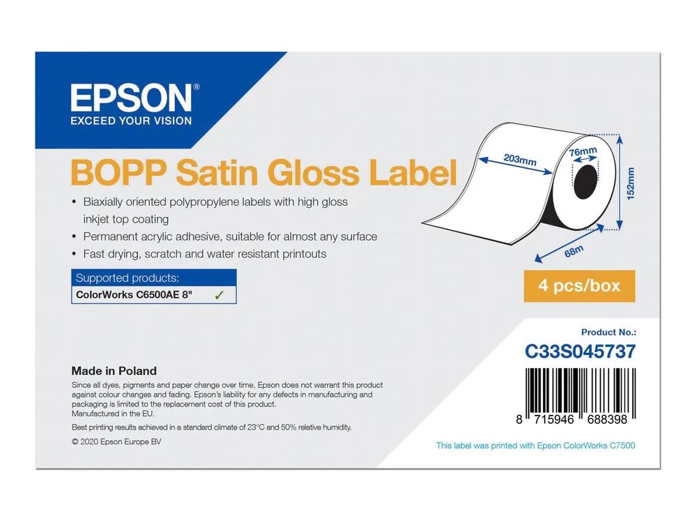 Epson Biaxial gestrecktes Polypropylen (PP)