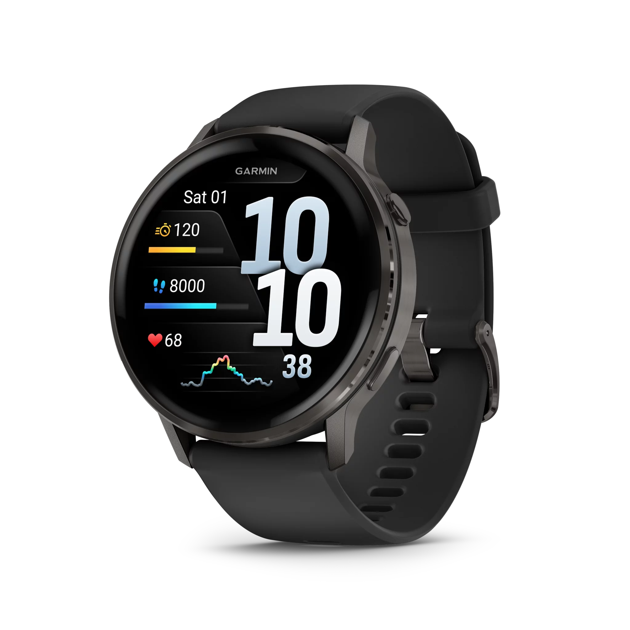 Garmin Venu 4, Schwarz/Schiefergrau, 45 mm