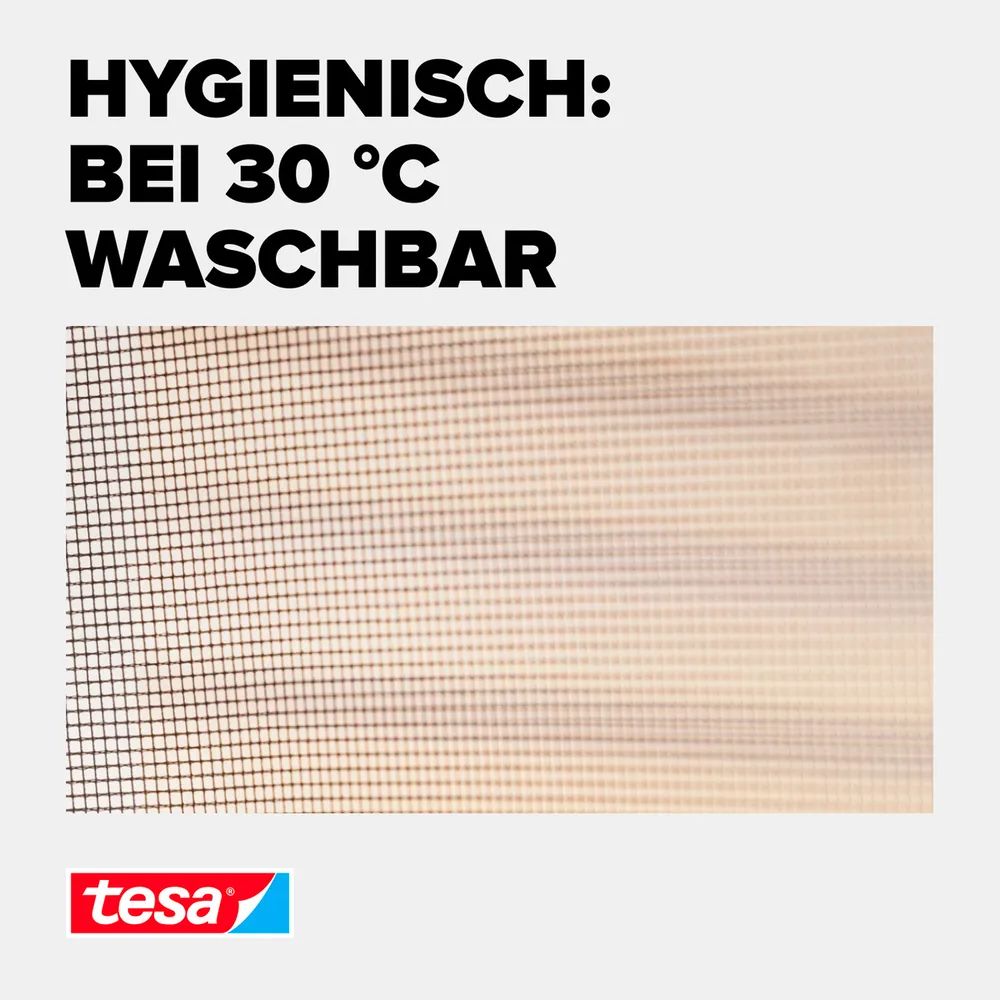 tesa® Insect Stop Standard 3er-Pack 1,30 × 1,50 m – weiß – Fliegengitter / Insektenschutz für Fenste