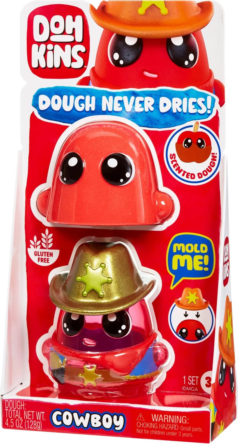 MGA Entertainment DohKins Cowboy in Tray