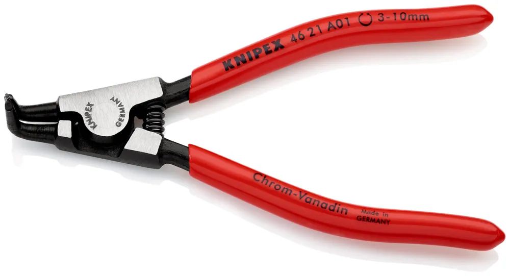 KNIPEX Sicherungsringzange für Außenringe auf Wellen mit Kunststoff überzogen schwarz atramentiert 125 mm