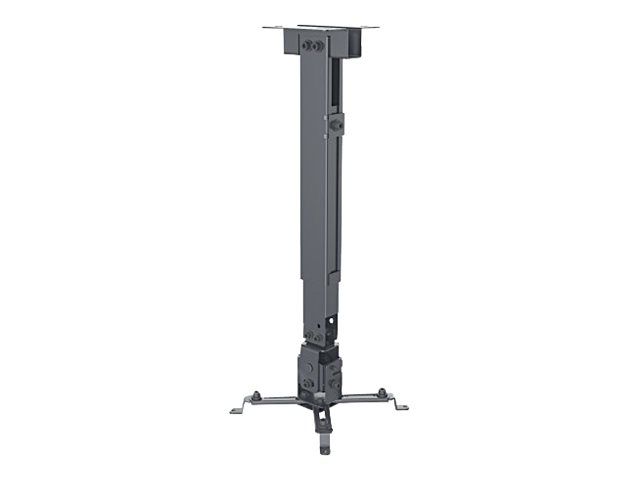 Manhattan Projector Mount, Ceiling or Wall, Tilt & Swivel, Height Range: 43-65cm, Max 20kg, Black, Lifetime Warranty