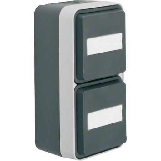 Berker SSD 2F SENKR.M.BF, GRAU MATT / BERKER 47703535