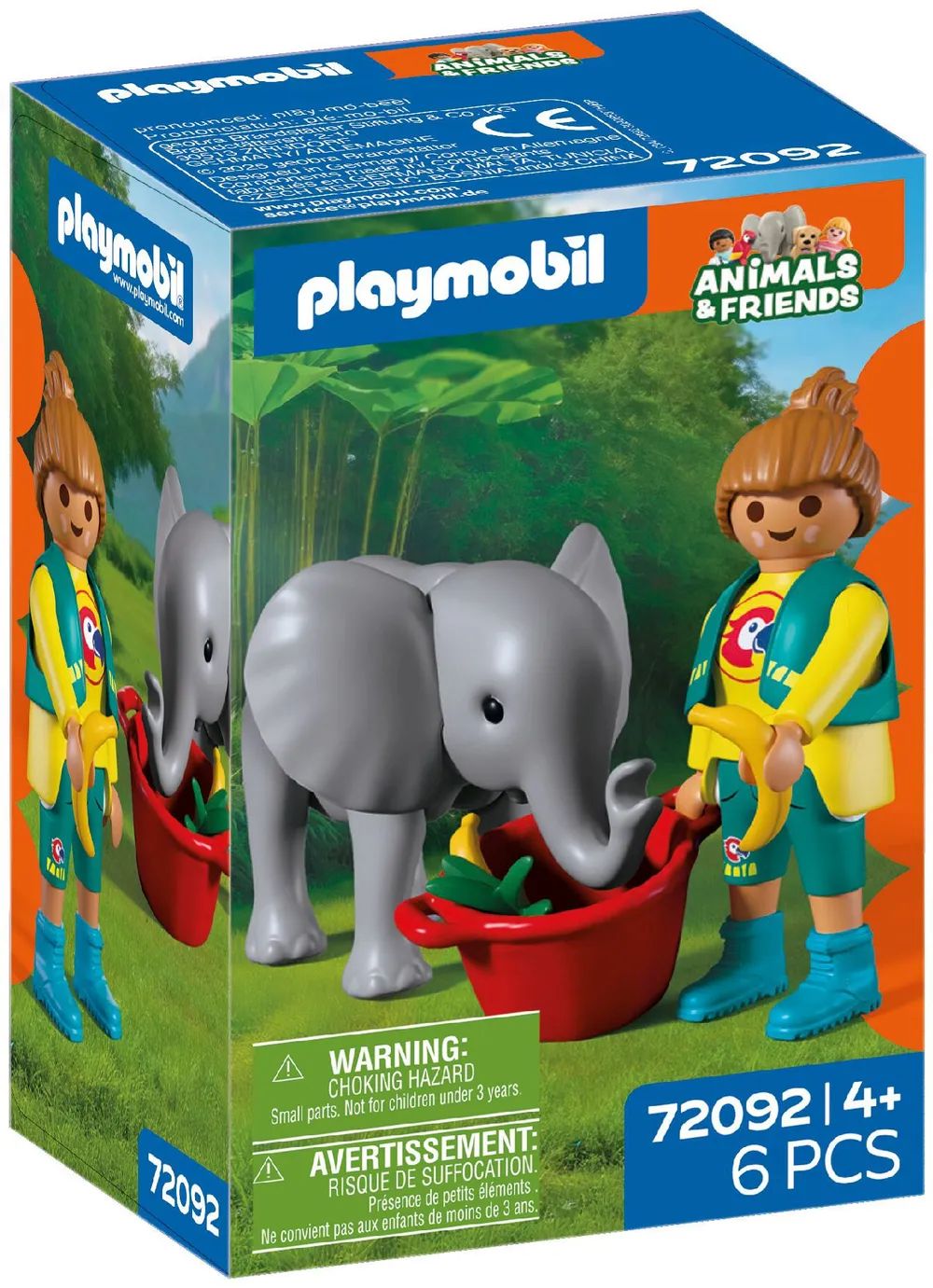 PLAYMOBIL 72092 Animals & Friends Zoo Elefantenbaby und Pflegerin
