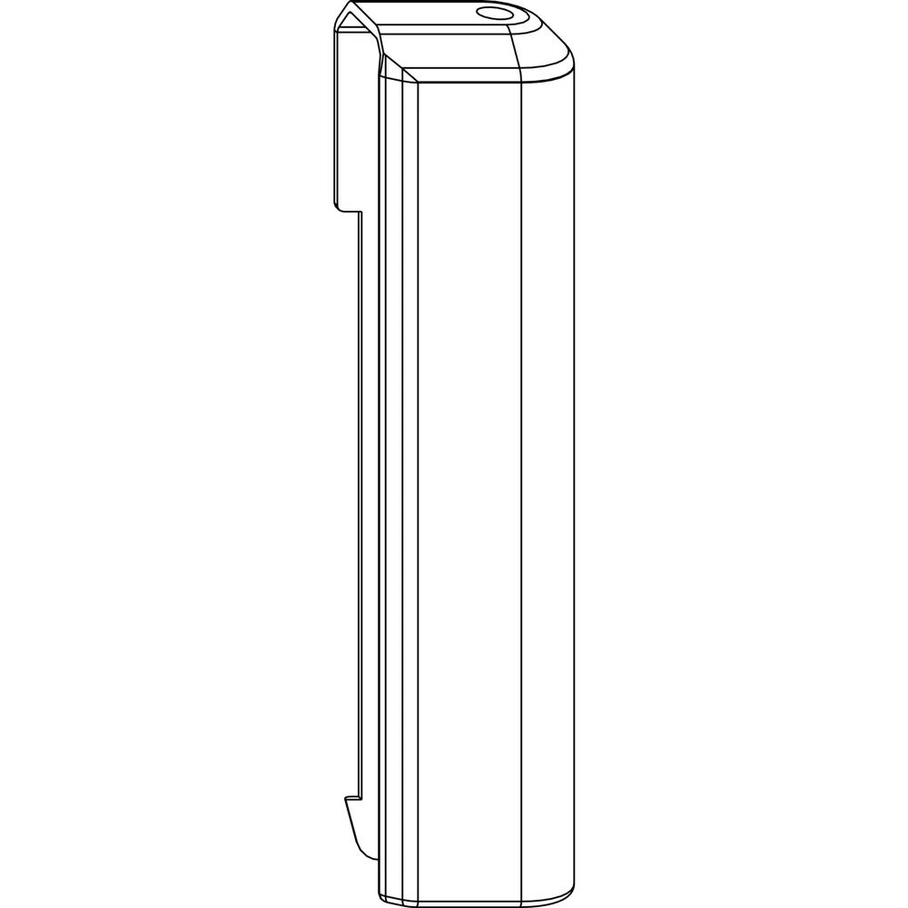 MACO Abdeckung Falzecklagerband AS/DTuni mit ÜV, weiß RAL 9016, rechts (43587)