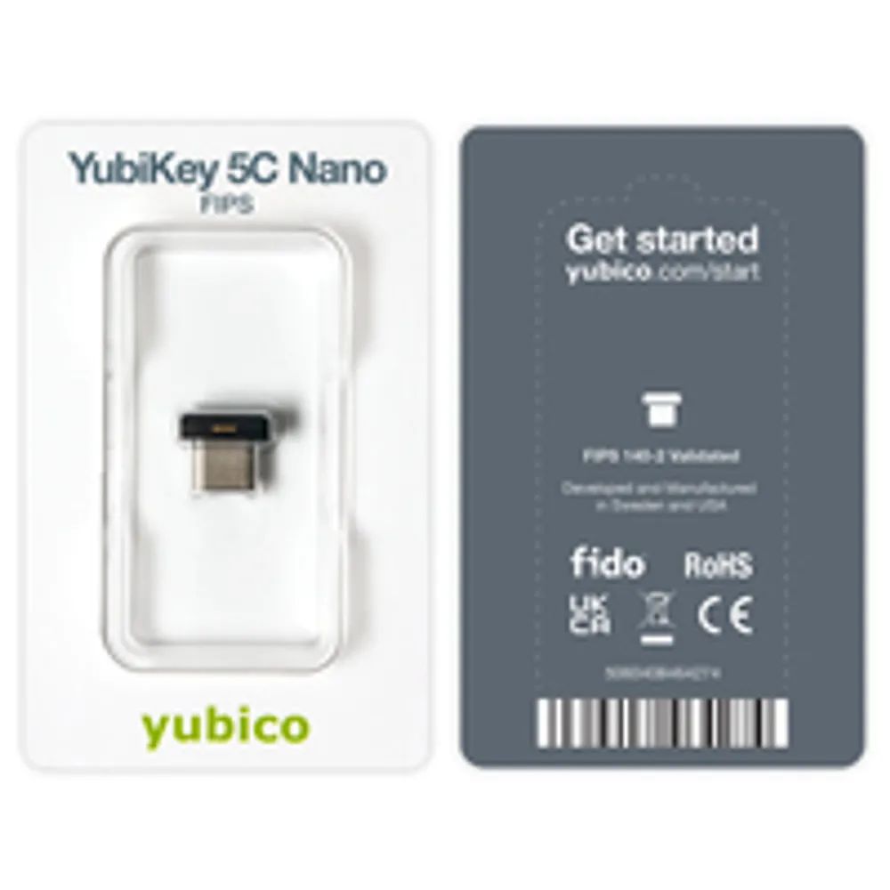 YUBICO YubiKey 5C Nano - USB-C Sicherheitsschlüssel