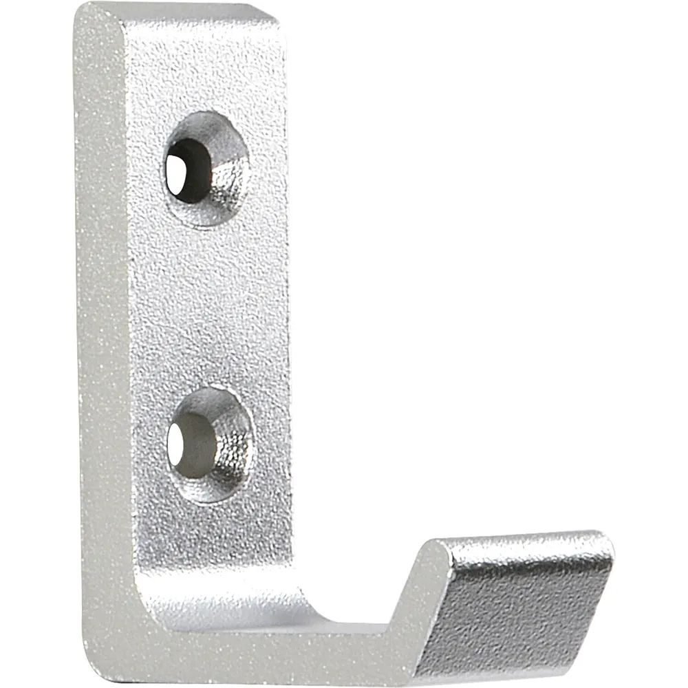 Grimme Mantelhaken Algethi Breite 15 mm, Höhe 48 mm, Aluminium silber eloxiert