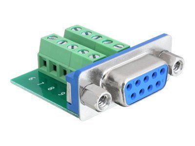 Delock Serieller Adapter - DB-9 (W) zu 10-poliger Anschlussblock (W)