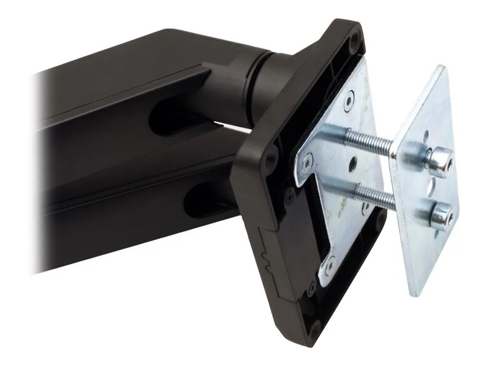 ROLINE Dual LCD Monitor Stand Pneumatic - Befestigungskit (Spannbefestigung für Tisch, 2 einstellbare Arme)