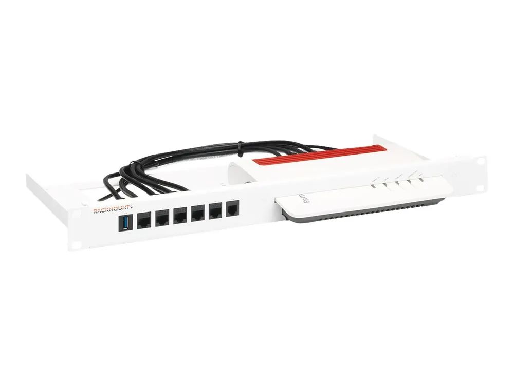 Rackmount.IT RM-FB-T2 - Montagesatz für Netzwerkgeräte - Rack montierbar - weiß, RAL 9003 - 1U - 48.3 cm (19")