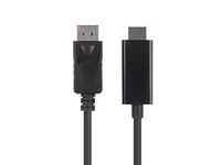 Lanberg CA-DPHD-11CC-0010-BK - DisplayPort - HDMI - 1 m - Schwarz