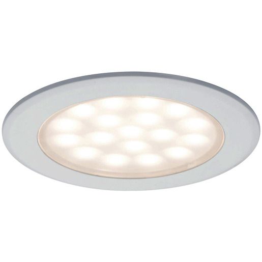 Paulmann LED MÖBELEINBAUL. RUND 2X2,5W / PAULMA WEIß/ALU 2ER 24N440 99921