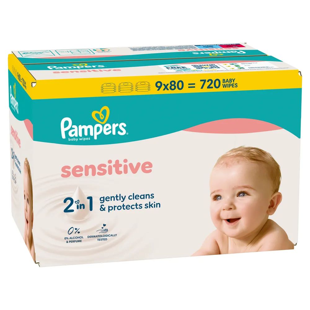 Pampers Feuchte Tücher Sensitive 9x