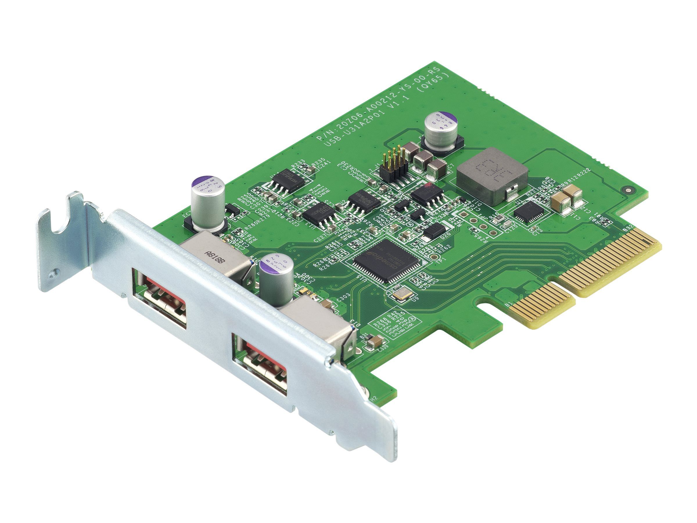 QNAP QXP-10G2U3A - USB-Adapter - PCIe 2.0 x2 Low-Profile