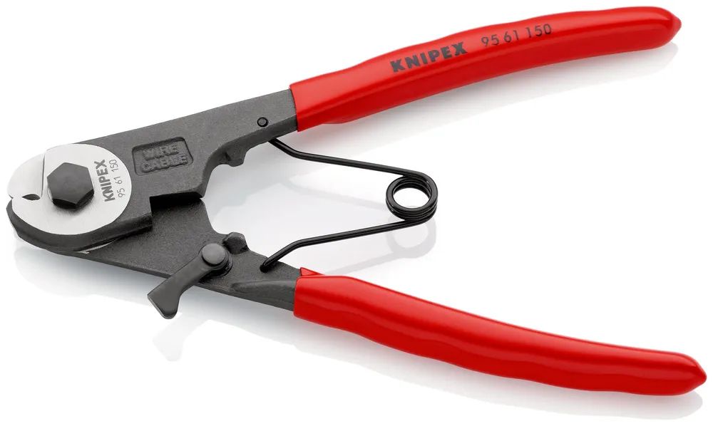 KNIPEX Bowdenzugschneider mit Kunststoff überzogen schwarz atramentiert 150 mm