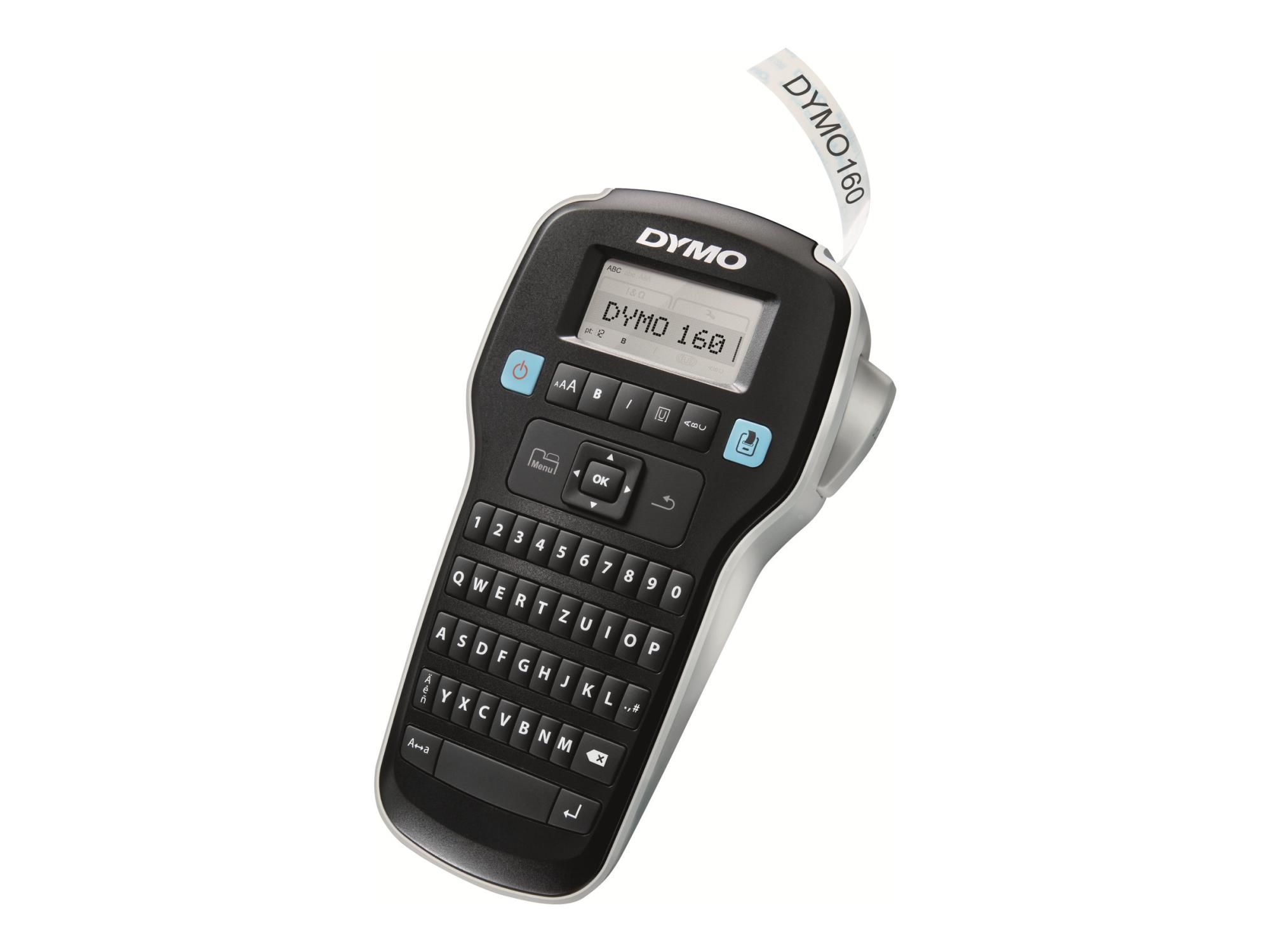 Dymo LabelMANAGER 160 - Beschriftungsgerät - s/w - Thermotransfer - Rolle (1,2 cm)