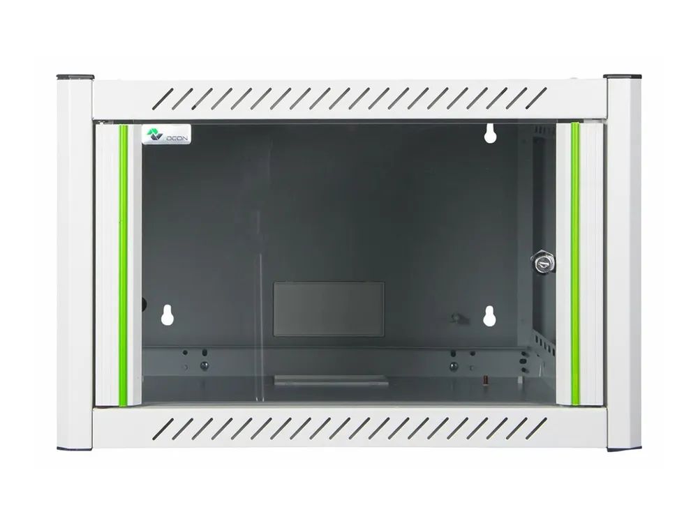 Lanview by Logon - Schrank Netzwerkschrank - 60 x 56 - geeignet für Wandmontage - RAL 7035, weiß - 6U - 48.3 cm (19")