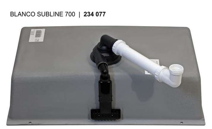 Blanco Subline 700-U Silgranit felsgrau o.