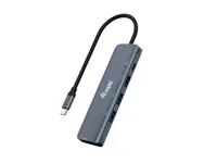 Equip USB-C 5-in-1 Multifunktionsadapter - HDMI - USB 3.2 Gen1 - 100W USB PD - USB 3.2 Gen 1 (3.1 Gen 1) Type-C - HDMI - USB 3.2 Gen 1 (3.1 Gen 1) Type-A - USB 3.2 Gen 1 (3.1 Gen 1) Type-C - 5000 Mbit/s - 4096 x 2160 Pixel - Schwarz - Grau - Aluminiu