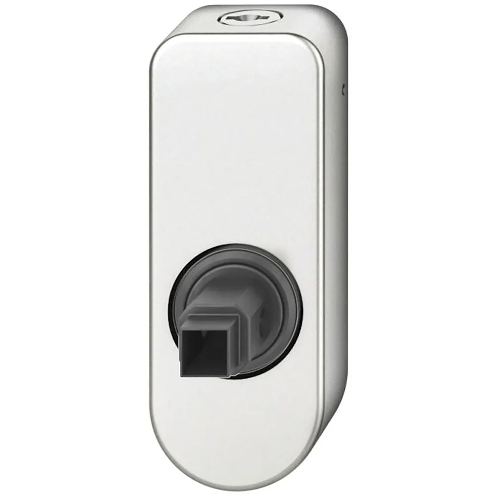 FSB Fenstergriff Adapter-Rosette oval abschließbar, Aluminium silber eloxiert