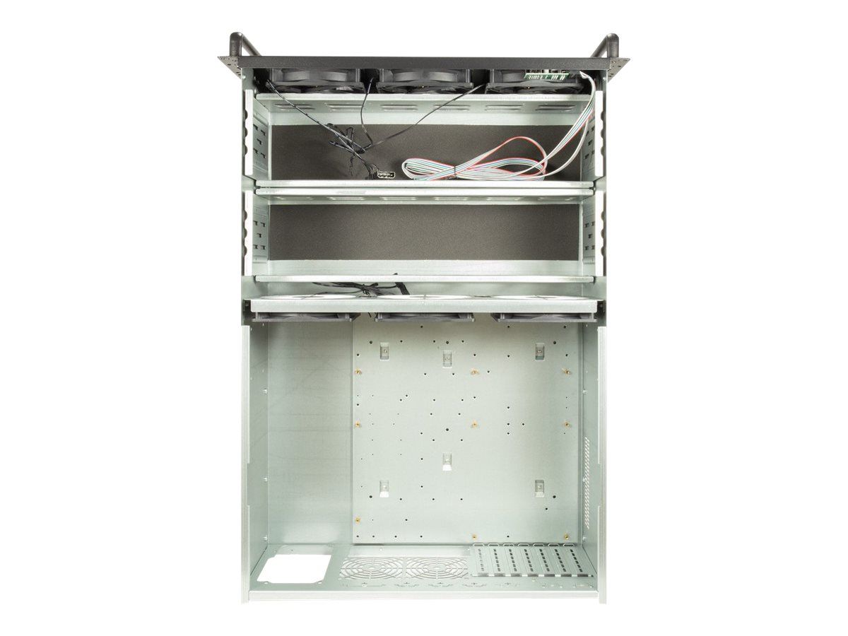 Inter-Tech 4F28 Mining - Rack-Montage - 4U - E-ATX - keine Spannungsversorgung (ATX)