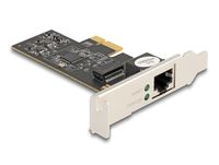 Delock PCI Express x1 Karte> 1 x RJ45 5 Gigabit LAN RTL8126 - Netzwerkkarte - PCI-Express