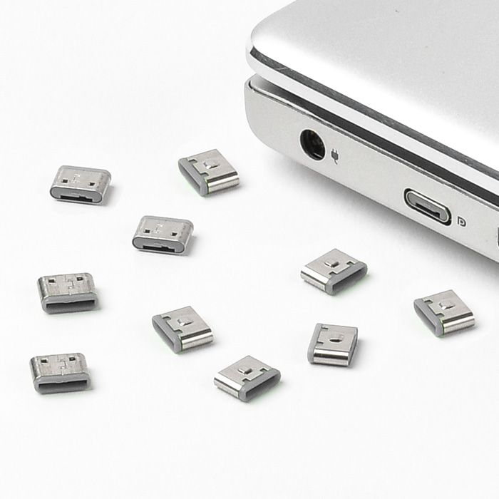 Smart Keeper Mini"USB-C Port" Blocker grau 10 Stk. - Kabel - Digital/Daten